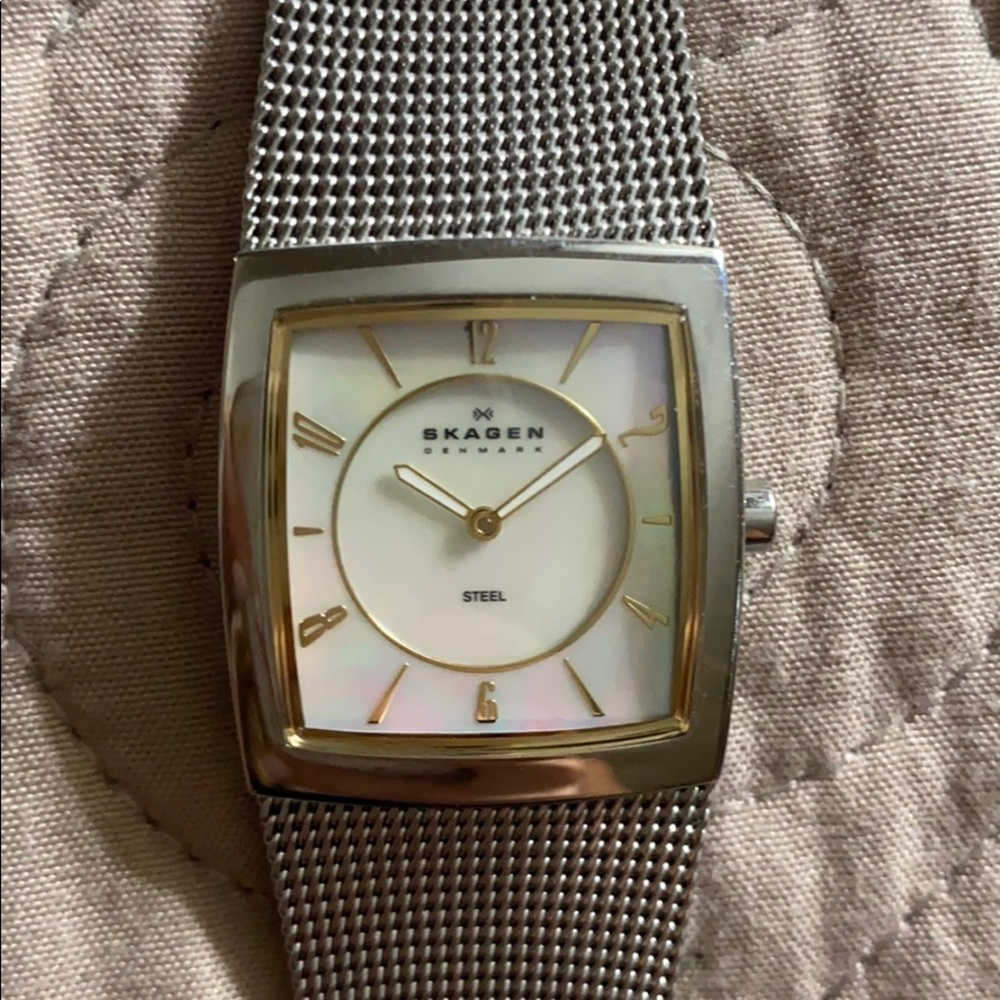 Skagen watch Silver and gold.